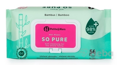 Petite&Mars Vlhčené obrúsky SO PURE
