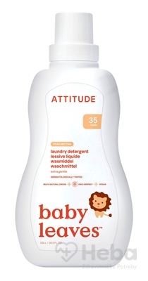 ATTITUDE Baby leaves Prací gél pre deti
