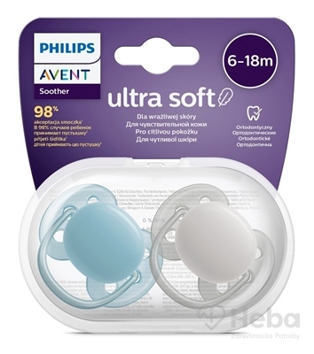 AVENT CUMLÍK Ultra Soft Premium 6-18m chlapec