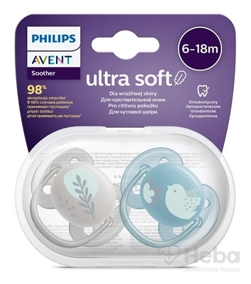 AVENT CUMLÍK Ultra Soft Premium 6-18m chlapec
