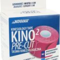 NOVAMA KINO2 PRE-CUT Predstrihaná kineziologická páska 5cmx5m/so segmentami 25cm, ružová