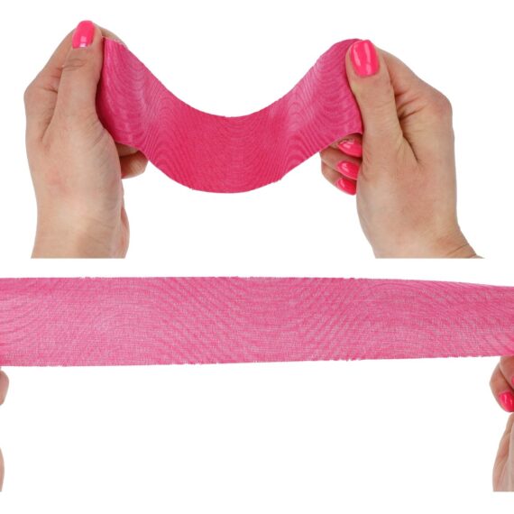 NOVAMA KINO2 PRE-CUT Predstrihaná kineziologická páska 5cmx5m/so segmentami 25cm, ružová
