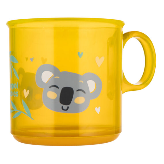 CANPOL BABIES Hrnček protišmykový Exotic animals - žltý, 170 ml