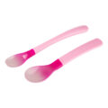 CANPOL BABIES Lyžičky plastové magické meniace farbu 2ks 4m+ ružové