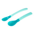 CANPOL BABIES Lyžičky plastové magické meniace farbu 2ks 4m+ tyrkysové