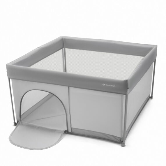 KINDERKRAFT Ohrádka pre deti skladacia Ziki Light Grey