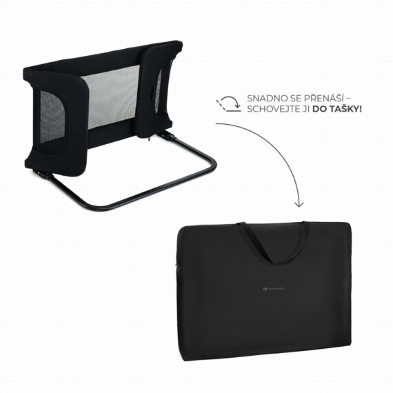 KINDERKRAFT Zábrana na posteľ Guard&Dream Black