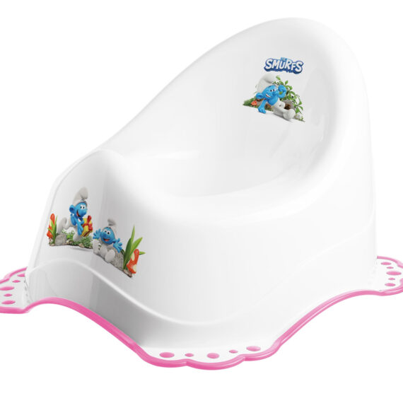 MALTEX Nočník protišmykový Šmolkovia - Pink