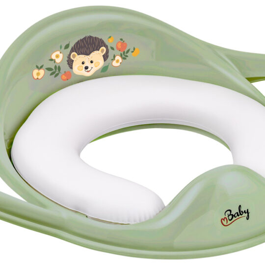 MALTEX Redukcia na WC s úchytmi mäkká The Nature Buddies Ježko - Green