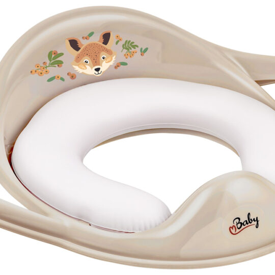 MALTEX Redukcia na WC s úchytmi mäkká The Nature Buddies Líška - Beige