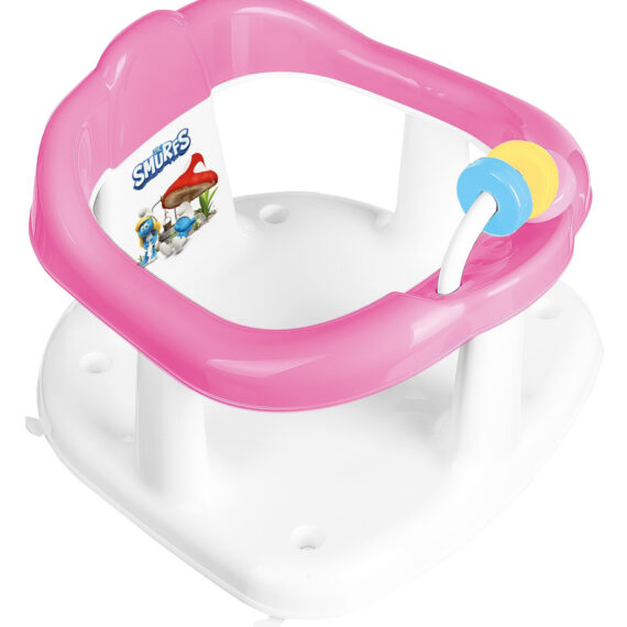 MALTEX Sedadlo do vane s hračkami Šmolkovia - Pink