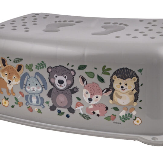 MALTEX Stupienok protišmykový The Nature Buddies Medveď - Grey