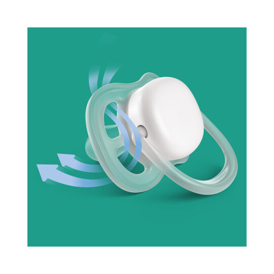 Philips AVENT Cumlík Ultra air fialová/žltá 0-6m obrázok dievča 2ks