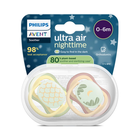 Philips AVENT Cumlík Ultra air nočný 0-6m neutral 2ks