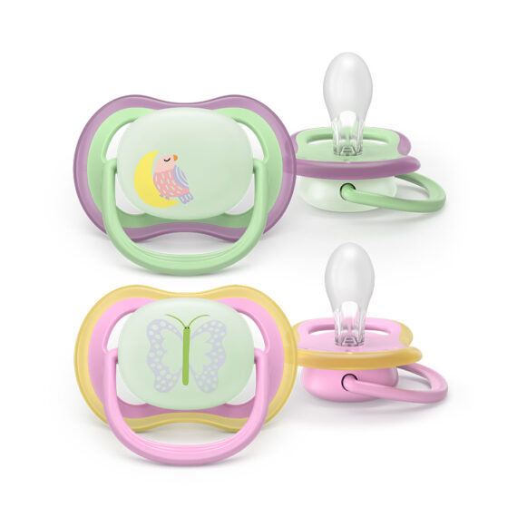 Philips AVENT Cumlík Ultra air nočný 6-18m dievča 2ks