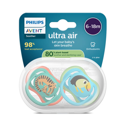 Philips AVENT Cumlík Ultra air obrázok 6-18m chlapec 2ks