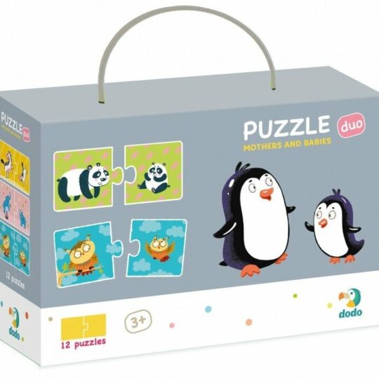 DoDo Puzzle Duo - Mamičky a bábätká 12x2 dieliky