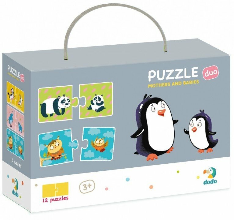 DoDo Puzzle Duo - Mamičky a bábätká 12x2 dieliky