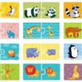 DoDo Puzzle Duo - Mamičky a bábätká 12x2 dieliky