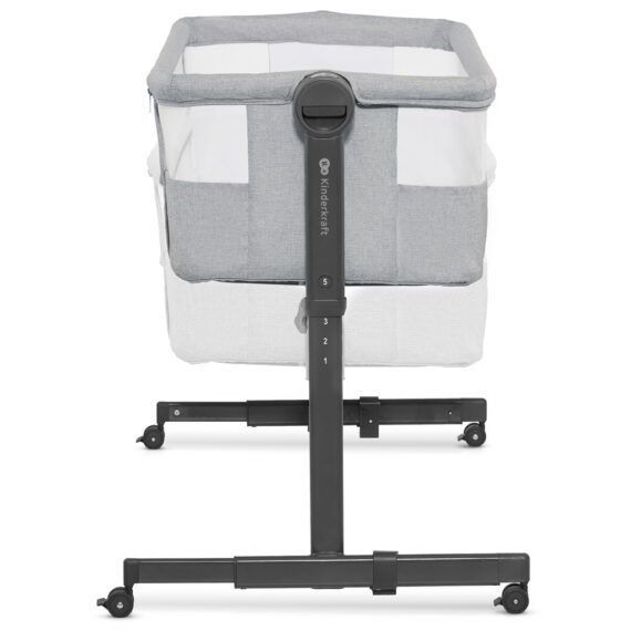 KINDERKRAFT Postieľka detská polohovateľná Nestee Up2 Light Grey