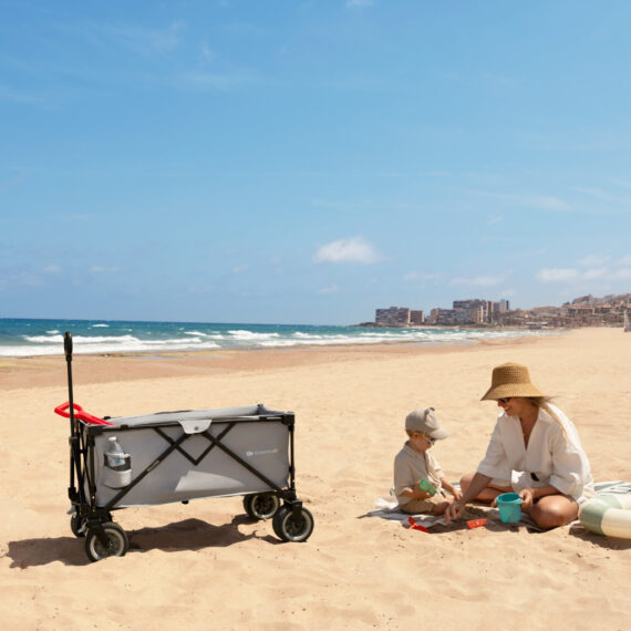 KINDERKRAFT Vozík prepravný skladací Wagon Rollster Black