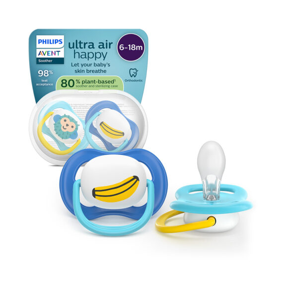 Philips AVENT Cumlík Ultra air obrázok 6-18m chlapec 2ks