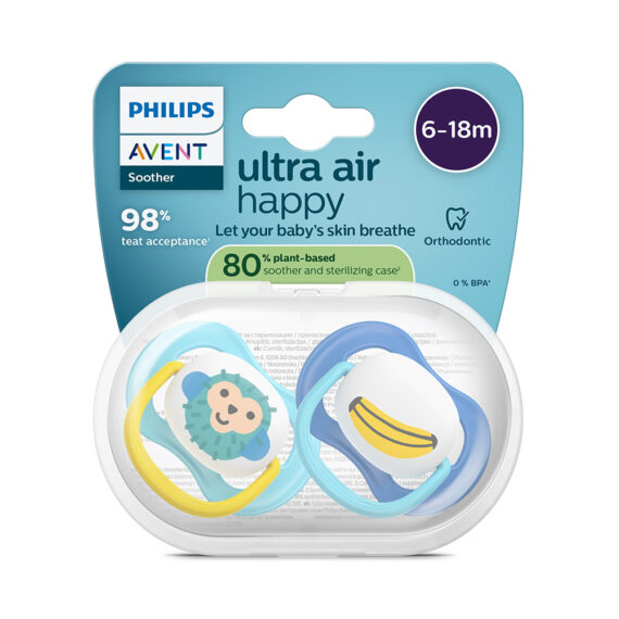Philips AVENT Cumlík Ultra air obrázok 6-18m chlapec 2ks