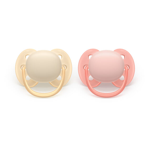 Philips AVENT Cumlík Ultrasoft Premium 0-6m dievča 2 ks