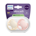 Philips AVENT Cumlík Ultrasoft Premium 0-6m dievča 2 ks