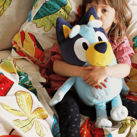 BLUEY JUMBO Plyšový psík Bingo, 45 cm