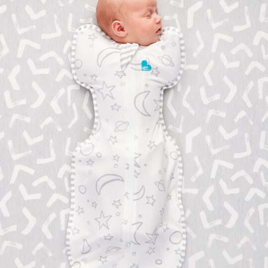 Love To Dream Swaddle UP - Zavinovačka, veľkosť XS, biela, Vesmír STAGE1 - 1 TOG Originál
