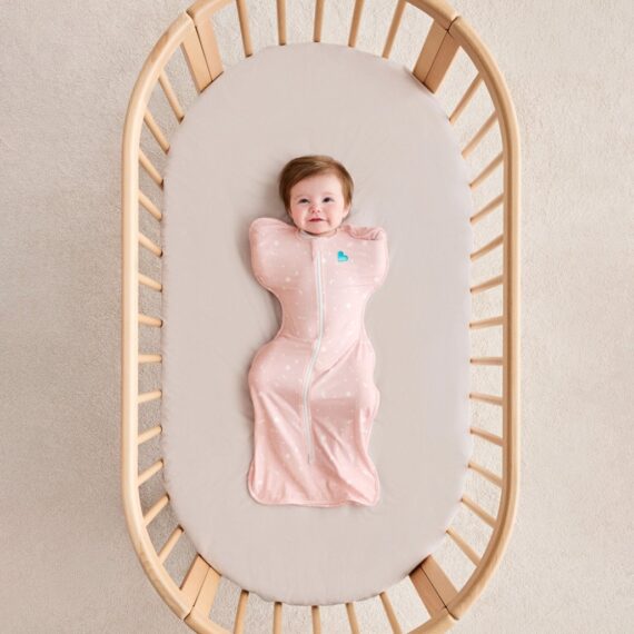 Love To Dream Swaddle UP 50/50, spací vak, veľkosť M, ružový vesmír, 2 FÁZA,