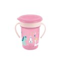 Miniland Náučný pohárik so silikónovým náustkom Jednorožec - 260ml