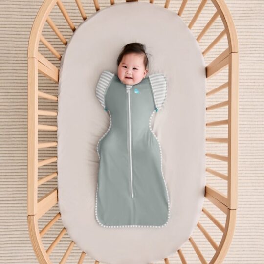Love To Dream Swaddle UP 50/50, spací vak, veľkosť M, tmavá oliva, 2 FÁZA, Original