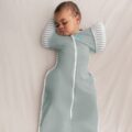 Love To Dream Swaddle UP 50/50, spací vak, veľkosť L, tmavá oliva, 2 FÁZA, Original