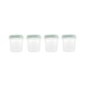 Miniland Dolce Hermeticky uzatvárateľné nádoby na potraviny, 4x200 ml, mätová