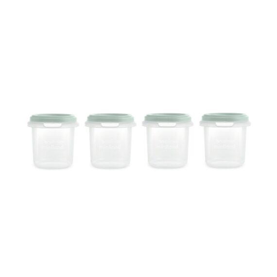 Miniland Dolce Hermeticky uzatvárateľné nádoby na potraviny, 4x200 ml, mätová