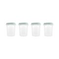 Miniland Dolce Hermeticky uzatvárateľné nádoby na potraviny, 4x250 ml, mätová