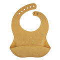 CANPOL BABIES Podbradník silikónový s vreckom Dots - žltý