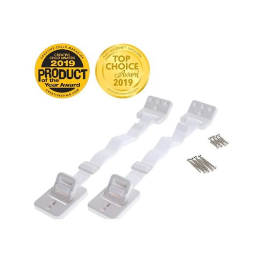 DREAMBABY Úchyty bezpečnostné na nábytok 2 kusy