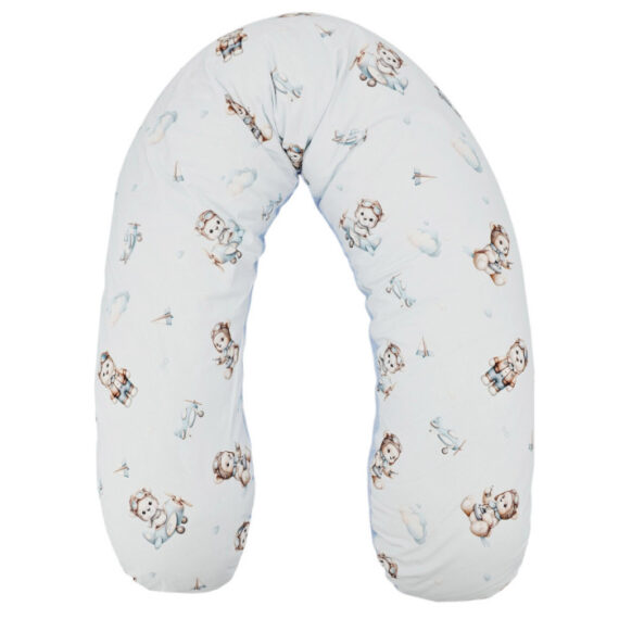 EKO Vankúš na dojčenie Velvet Pilot Bear 180cm