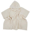EKO Pončo mušelínové s kapucňou a uškami Latte 75x120 cm