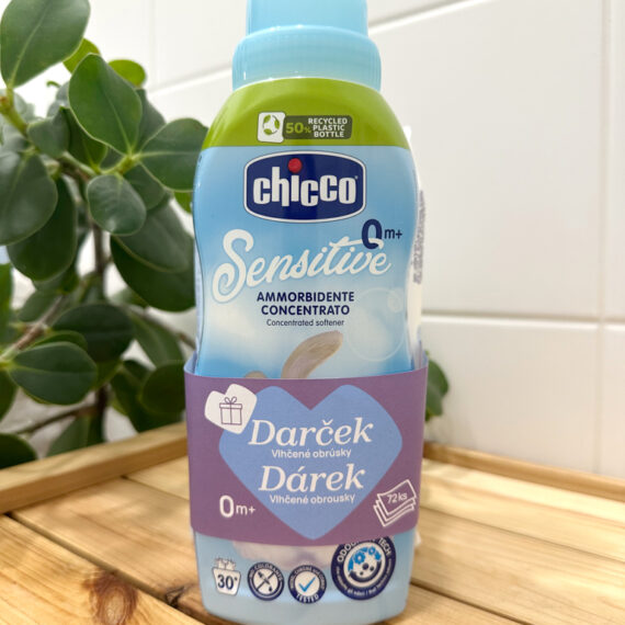 CHICCO Aviváž koncentrovaná Sladký Púder 750 ml + vlhčené obrúsky 72 ks zadarmo