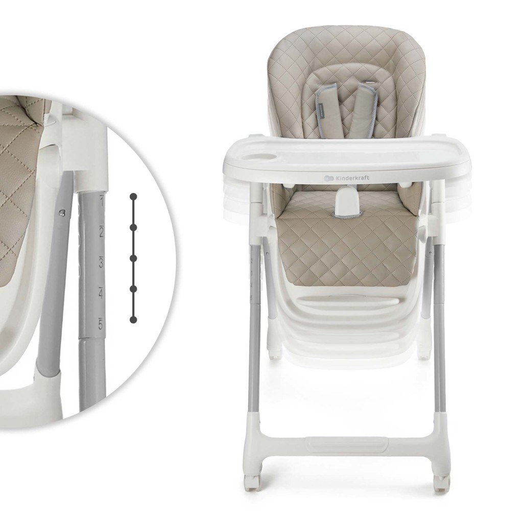 KINDERKRAFT Stolička jedálenská Tulo Beige