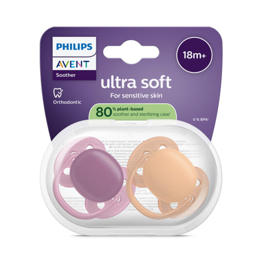 Philips AVENT Cumlík Ultrasoft Premium 18+m dievča 2 ks
