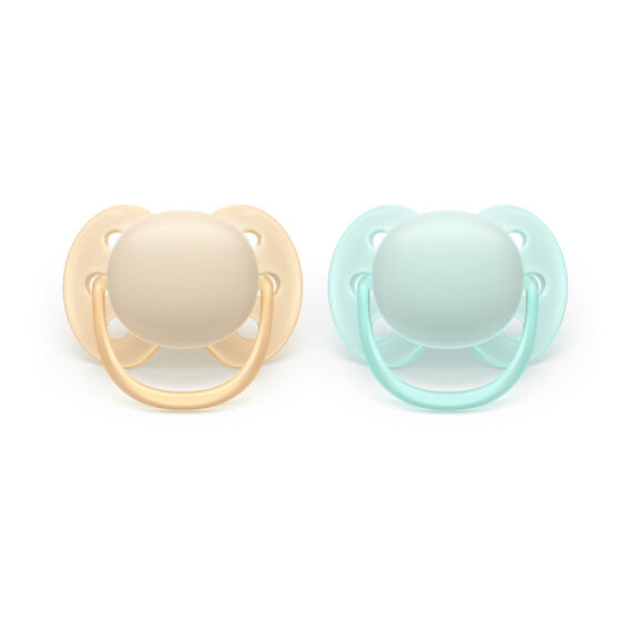 Philips AVENT Cumlík Ultrasoft Premium neutral 0-6m 2 ks