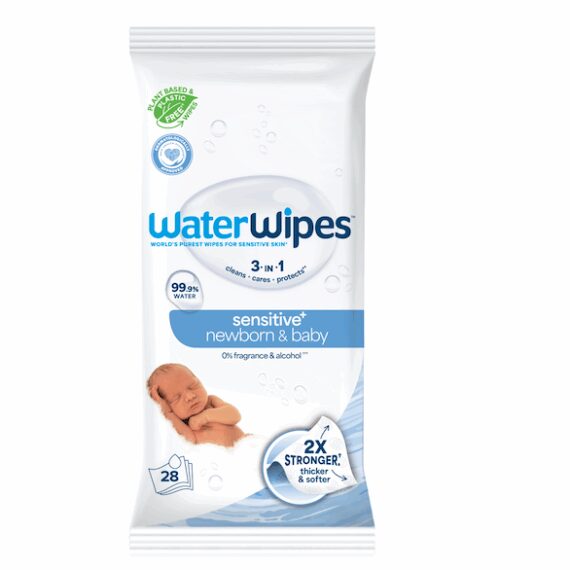 WATERWIPES Obrúsky vlhčené Newborn&Baby 3in1 28ks