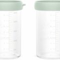 Miniland ECO-friendly Sklenené nádoby 2x250 ml s izotermickou taškou, Žabka