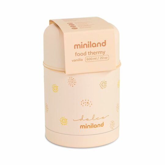 Miniland Dolce Termoska na jedlo, 600 ml, vanilková