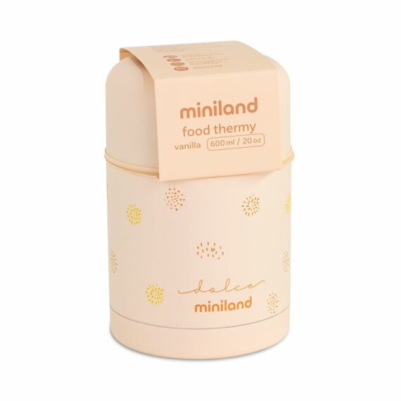 Miniland Dolce Termoska na jedlo, 600 ml, vanilková